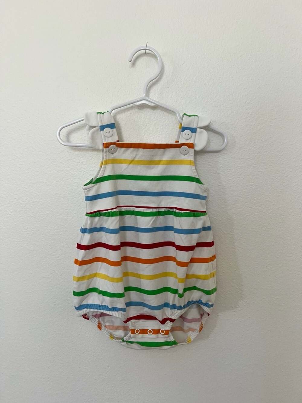 Blossom + Sprout by Florence Eiseman Rainbow Stripe Bubble Romper